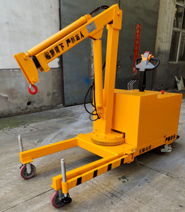 全自動(dòng)蓄電池旋轉吊車(chē)